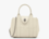The Turnlock Crossbody Tote Bag white
